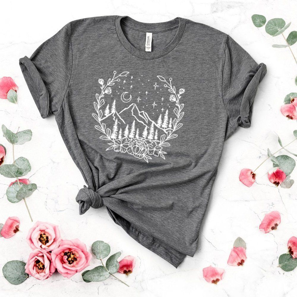 Mountain Vines Camping Hiking Outdoors Tee Shirt